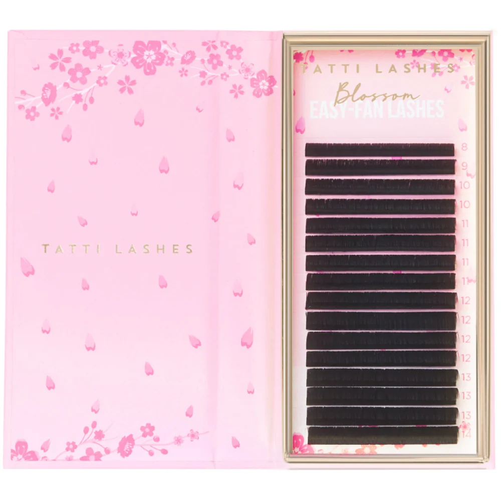 Tatti Lashes Mixed Length D Curl 0.05 Blossom Easy-Fan Individual Lashes Black - Image 2