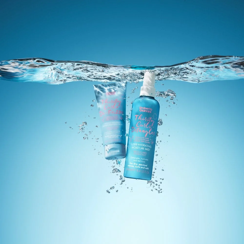 Umberto Giannini Thirsty Curls Instant Anti-Frizz Cream 100ml - Image 6