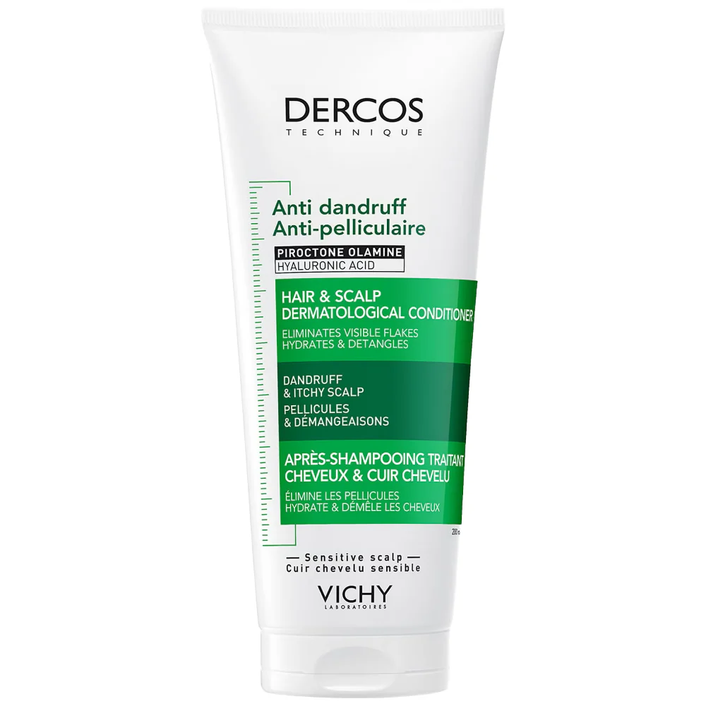 Vichy Dercos Anti-Dandruff DS Dermatological Shampoo For Normal To Oily Hair 200ml & Hair & Scalp Dermatological Conditioner 200ml Twin - Image 3