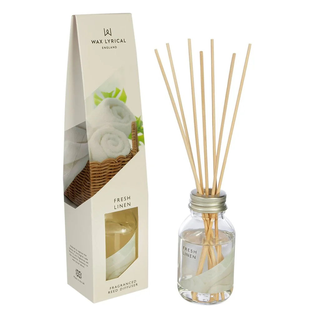 Wax Lyrical Fresh Linen Scented Reed Diffuser 100ml - Image 2