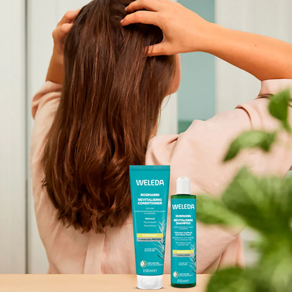Weleda Rosemary Revitalising Shampoo 250ml & Conditioner 150ml Twin - Image 4