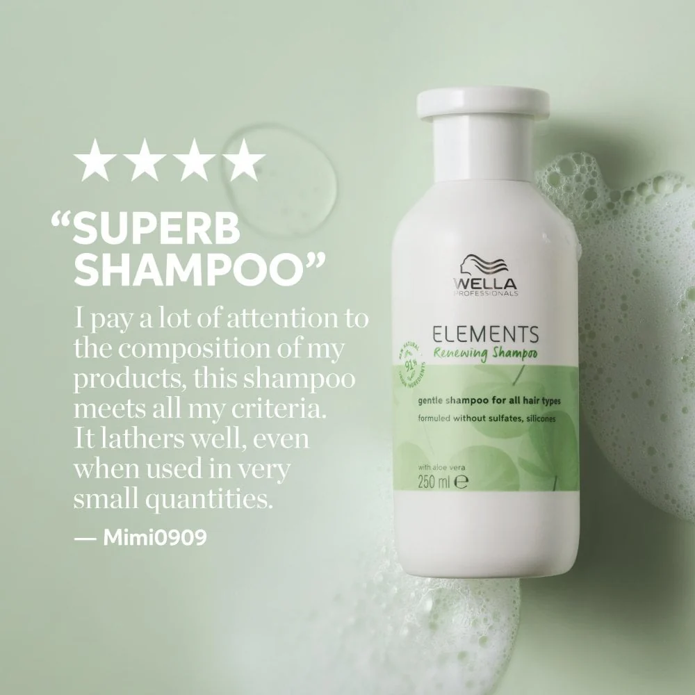 Wella Professionals Elements Renewal Shampoo 250ml - Image 7