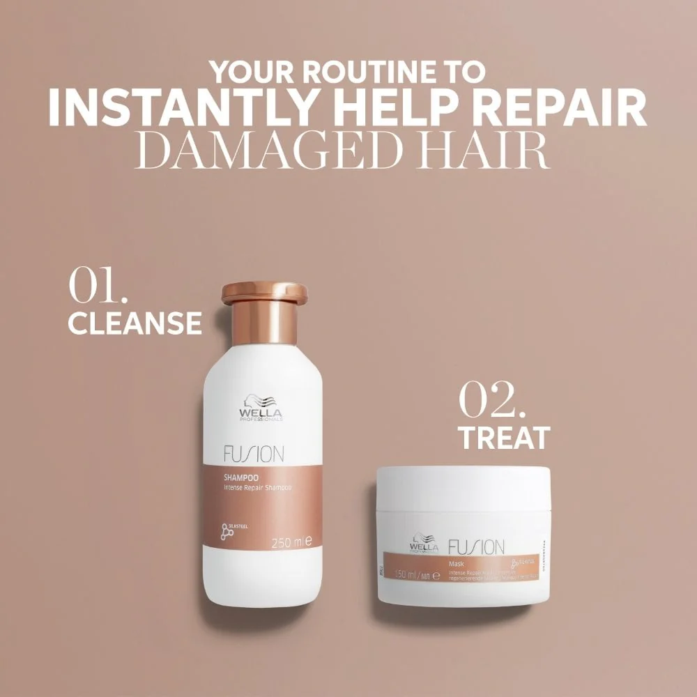 Wella Professionals Fusion Intense Repair Shampoo 250ml & Conditioner 200ml Twin - Image 4