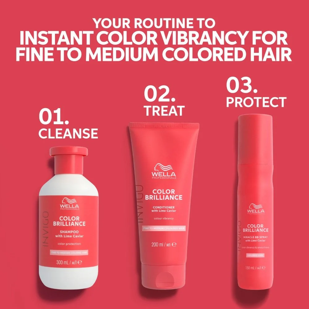 Wella Professionals Invigo Colour Brilliance Vibrant Colour Conditioner Fine/Normal Hair 1000ml - Image 8