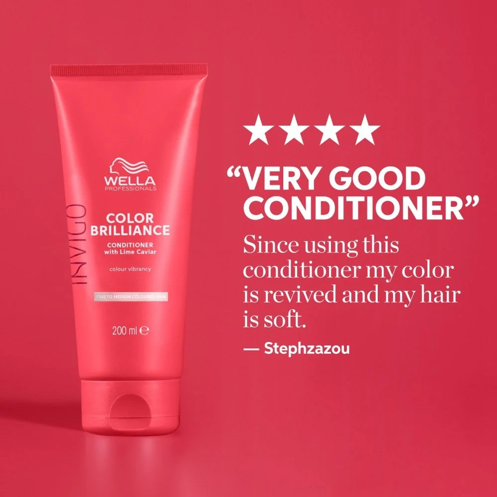 Wella Professionals Invigo Colour Brilliance Vibrant Colour Conditioner Fine/Normal Hair 200ml - Image 7