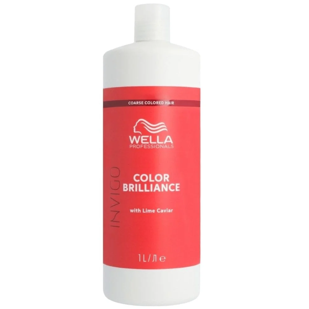 Wella Professionals Invigo Colour Brilliance Vibrant Colour Shampoo & Conditioner Coarse Hair Twin 2 x 1000ml - Image 3