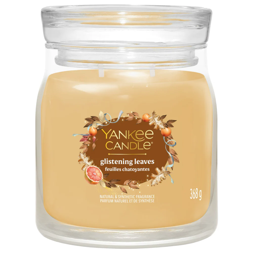 Yankee Candle Glistening Leaves Medium Signature Jar Candle