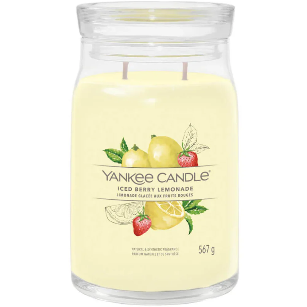 Yankee Candle Iced Berry Lemonade Large Signature Jar Candle